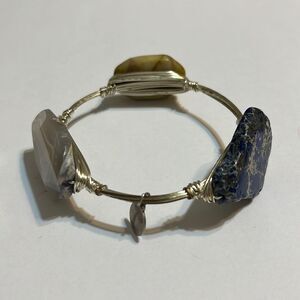 Three Raw Stones Bracelet